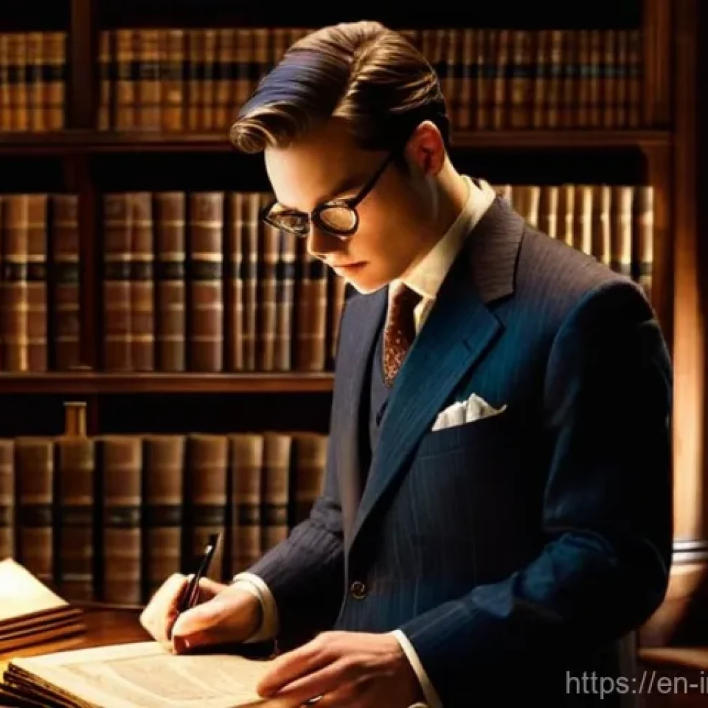 가치 투자에서의 시장 분석 기법 - **Prompt:** A determined, observant financial detective, dressed in a smart business suit, wearing s...