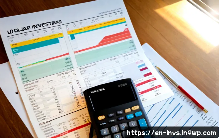 가치 투자와 투자 커뮤니티의 중요성 - Photorealistic value investing scene, a thoughtful middle-aged investor reviewing a diversified port...