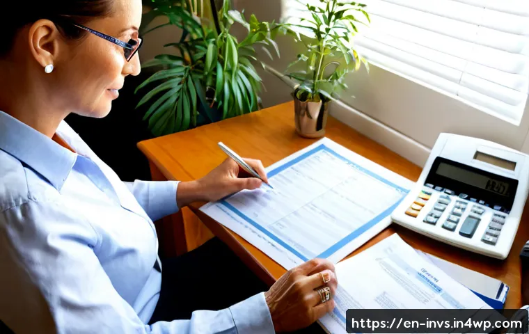 가치 투자로 자산증식을 위한 전략 - Photorealistic financial planning scene, a mature investor in a tidy sunlit home office calmly revie...